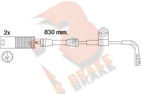 R BRAKE 610458RB Скобы тормозных колодок R BRAKE для BMW