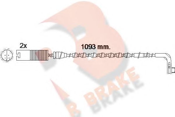 R BRAKE 610475RB Скобы тормозных колодок R BRAKE для BMW