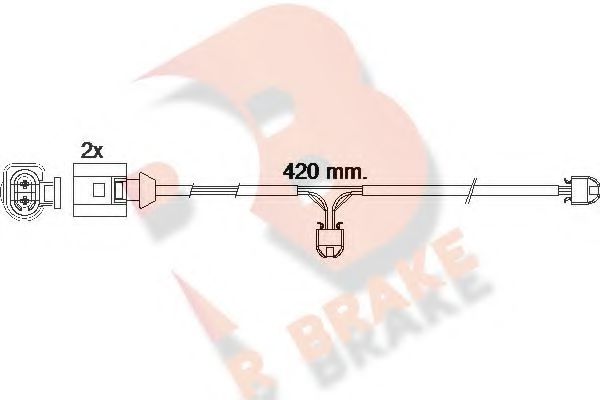 R BRAKE 610476RB Тормозные колодки R BRAKE для AUDI