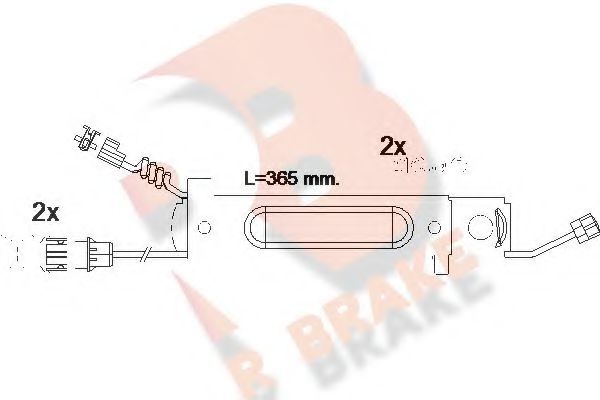 R BRAKE 610485RB Скобы тормозных колодок R BRAKE для RENAULT TRUCKS