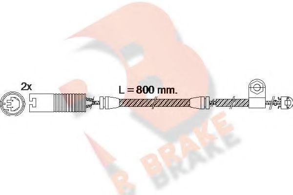 R BRAKE 610499RB Скобы тормозных колодок R BRAKE для BMW