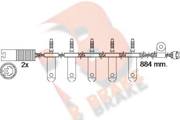 R BRAKE 610500RB Тормозные колодки R BRAKE 