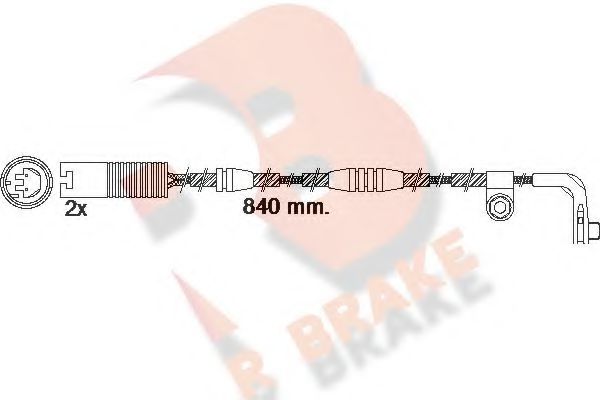 R BRAKE 610502RB Скобы тормозных колодок R BRAKE для BMW