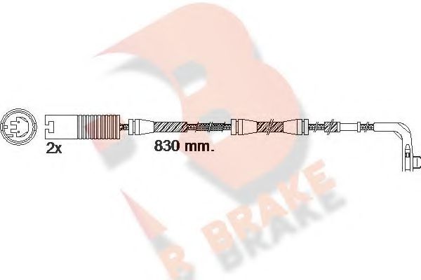 R BRAKE 610503RB Скобы тормозных колодок R BRAKE для BMW