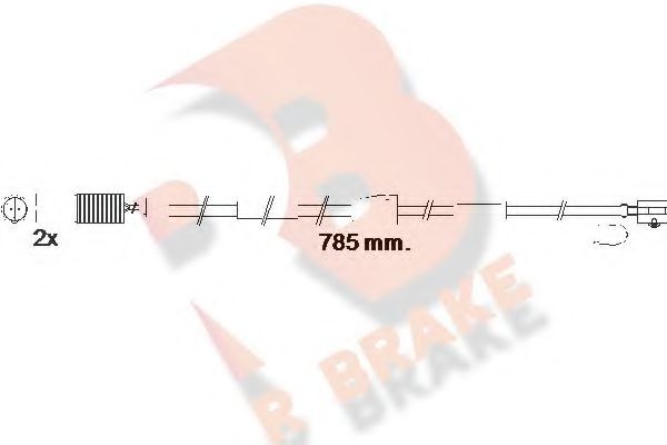 R BRAKE 610536RB Тормозные колодки R BRAKE для LAND ROVER