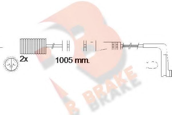 R BRAKE 610537RB Скобы тормозных колодок R BRAKE для BMW