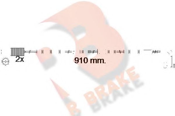 R BRAKE 610540RB Тормозные колодки R BRAKE 