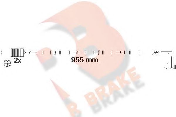 R BRAKE 610541RB Тормозные колодки R BRAKE 