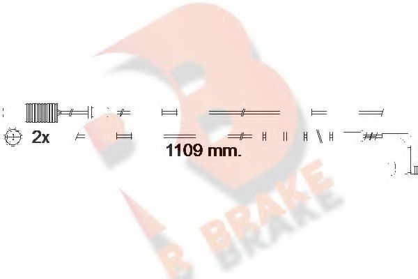 R BRAKE 610542RB Скоба тормозного суппорта R BRAKE для BMW
