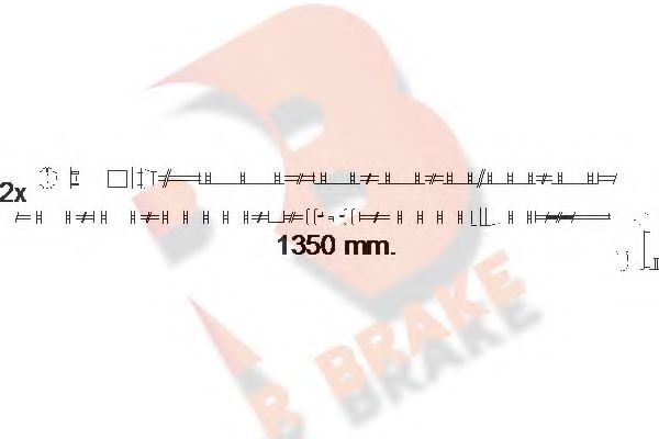 R BRAKE 610551RB Скобы тормозных колодок R BRAKE для BMW