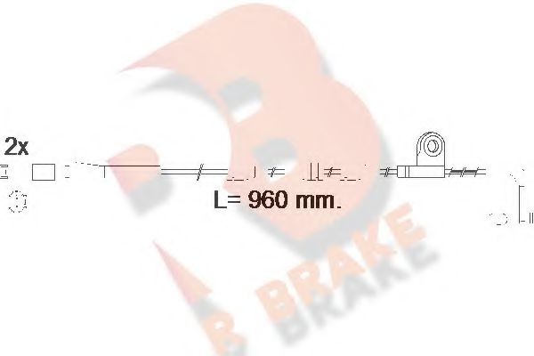 R BRAKE 610553RB Скоба тормозного суппорта R BRAKE для BMW