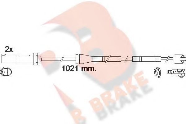 R BRAKE 610554RB Скобы тормозных колодок R BRAKE для BMW