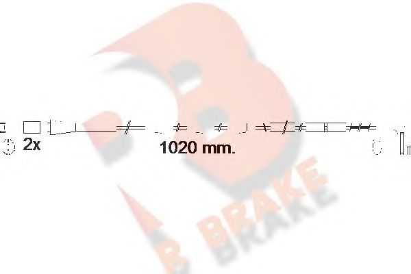 R BRAKE 610555RB Скоба тормозного суппорта R BRAKE для BMW