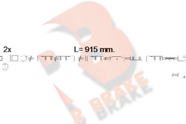 R BRAKE 610557RB Скоба тормозного суппорта R BRAKE для BMW