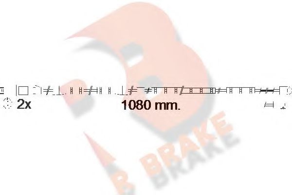 R BRAKE 610558RB Скобы тормозных колодок R BRAKE для BMW