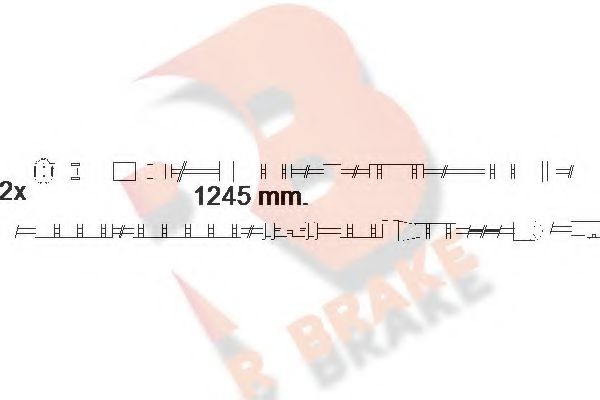 R BRAKE 610559RB Скобы тормозных колодок R BRAKE для BMW