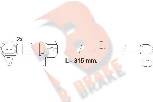 R BRAKE 610569RB Скобы тормозных колодок для AUDI R8 Spyder