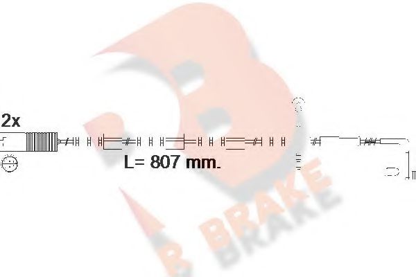 R BRAKE 610584RB Тормозные колодки R BRAKE 