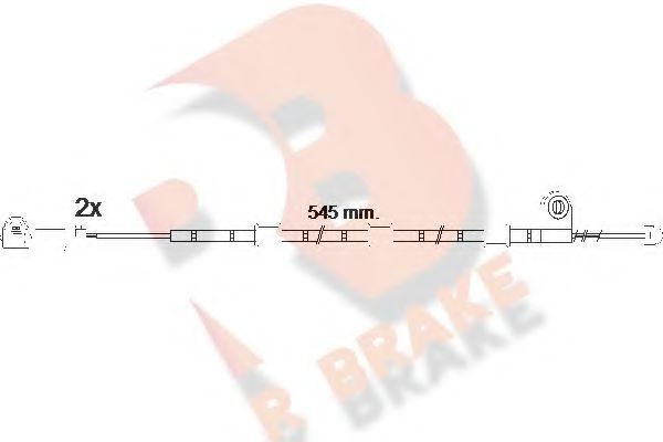 R BRAKE 610586RB Датчик износа тормозных колодок R BRAKE для JAGUAR F-TYPE