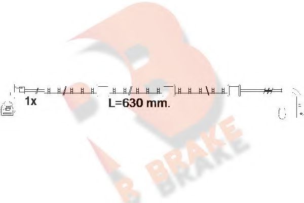 R BRAKE 610591RB Датчик износа тормозных колодок R BRAKE для JAGUAR F-TYPE