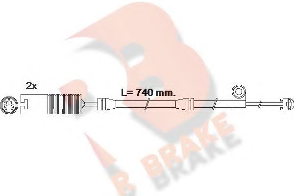 R BRAKE 610603RB Скоба тормозного суппорта R BRAKE для BMW