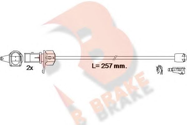 R BRAKE 610609RB Тормозные колодки R BRAKE для AUDI
