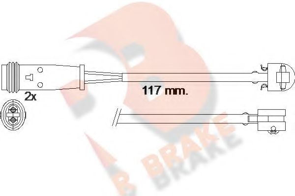 R BRAKE 610612RB Тормозные колодки R BRAKE для MERCEDES-BENZ