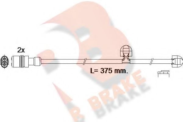 R BRAKE 610615RB Скобы тормозных колодок R BRAKE для PORSCHE