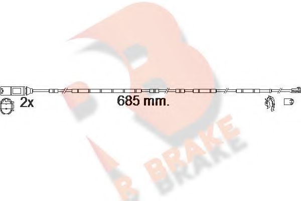 R BRAKE 610618RB Тормозные колодки R BRAKE для BMW