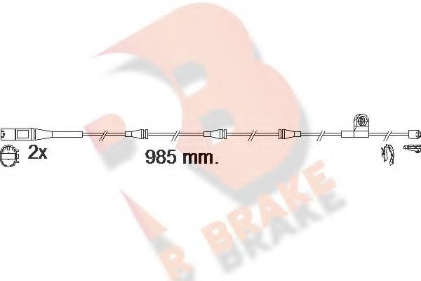 R BRAKE 610621RB Скобы тормозных колодок R BRAKE для BMW