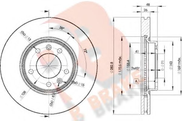 R BRAKE 78RBD24685 Тормозные диски R BRAKE 