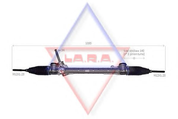 LA.R.A. 160018 Насос гидроусилителя руля LA. R. A. 