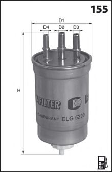 LUCAS FILTERS LFDF140 Топливный фильтр для KIA BONGO
