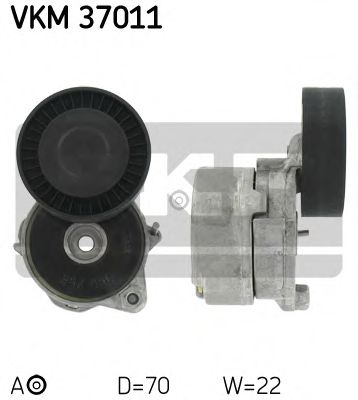 SKF VKM37011 Натяжной ролик, поликлиновой ремень 