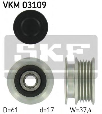 SKF VKM03109 Муфта генератора для SKODA
