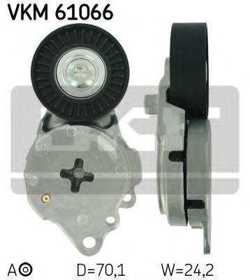 SKF VKM61066 Натяжной ролик, поликлиновой ремень SKF VKM61066 Натяжной ролик, поликлиновой ремень
