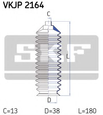 SKF VKJP2164 Пыльник рулевой рейки для SUBARU JUSTY
