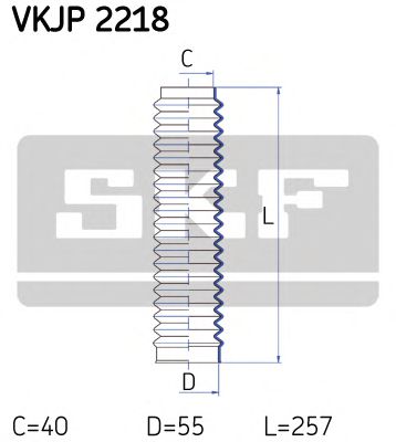 SKF VKJP2218 Пыльник рулевой рейки для VOLVO 440