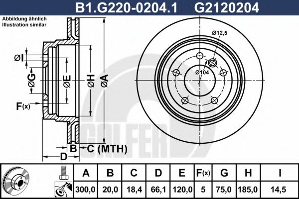 GALFER B1G22002041 Тормозные диски для BMW