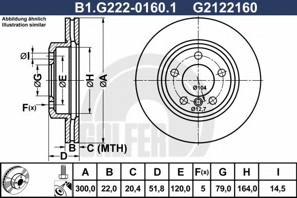 GALFER B1G22201601 Тормозные диски для BMW