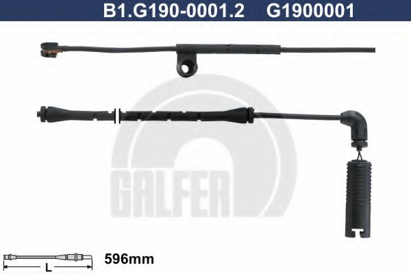 GALFER B1G19000012 Датчик износа тормозных колодок GALFER 