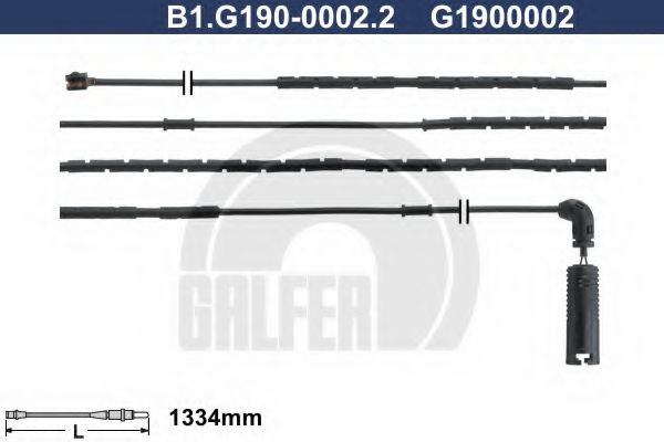 GALFER B1G19000022 Скоба тормозного суппорта GALFER для BMW