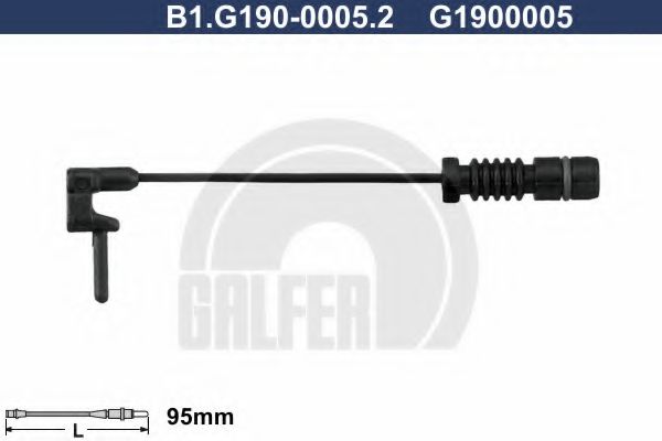 GALFER B1G19000052 Скобы тормозных колодок GALFER 