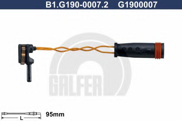 GALFER B1G19000072 Тормозные колодки GALFER для MERCEDES-BENZ GLK-CLASS