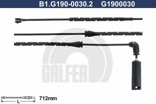 GALFER B1G19000302 Скоба тормозного суппорта GALFER для BMW