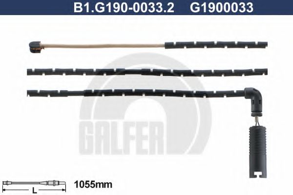 GALFER B1G19000332 Скобы тормозных колодок GALFER 