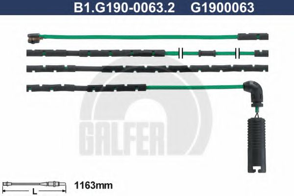 GALFER B1G19000632 Скоба тормозного суппорта GALFER для BMW