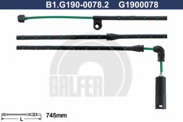 GALFER B1G19000782 Скоба тормозного суппорта GALFER для BMW