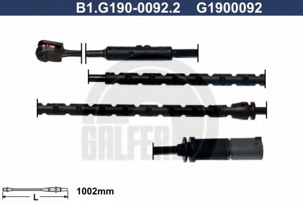 GALFER B1G19000922 Скоба тормозного суппорта GALFER для BMW