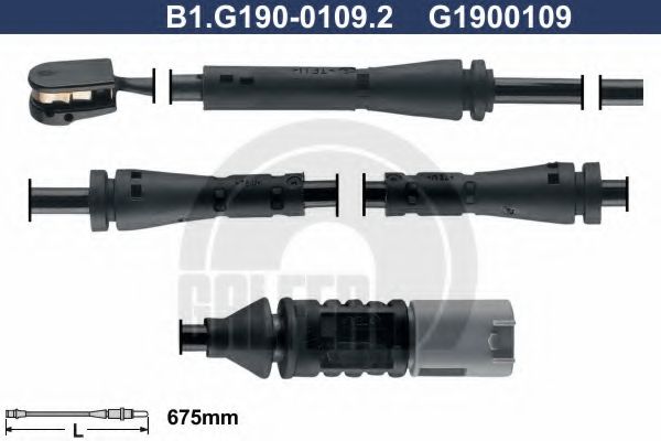 GALFER B1G19001092 Датчик износа тормозных колодок GALFER для BMW 2